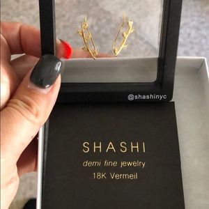 Shashi gold earrings
